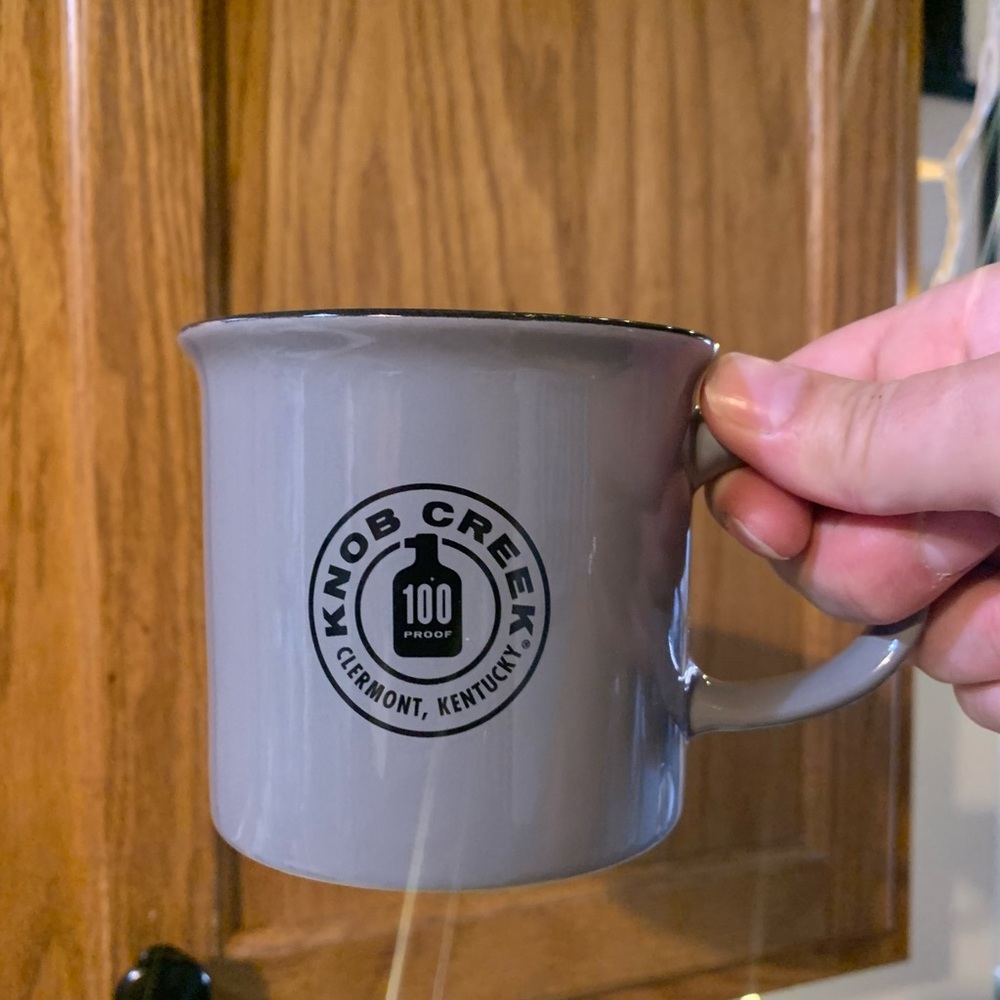 Knob Creek Grey Ceramic Logo Mug